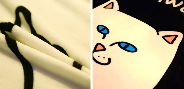 Screen Printed Flannel Blanket Cartoon Character For Winter Bedding / Sofa Throws