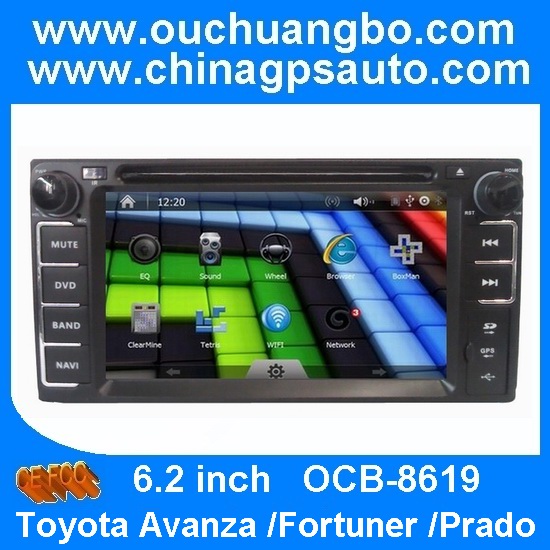 Toyota Avanza /Fortuner /Prado auto radio with gps navigation iPod RDS smart TV OCB-8619