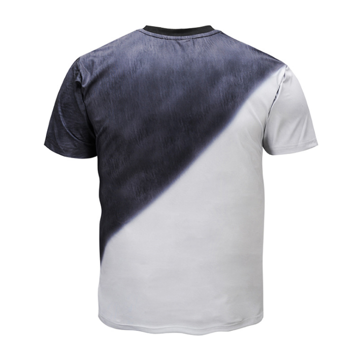 Animal Printing Sublimation Sports T Shirts , Mens Sublimated Tee Short Sleeve