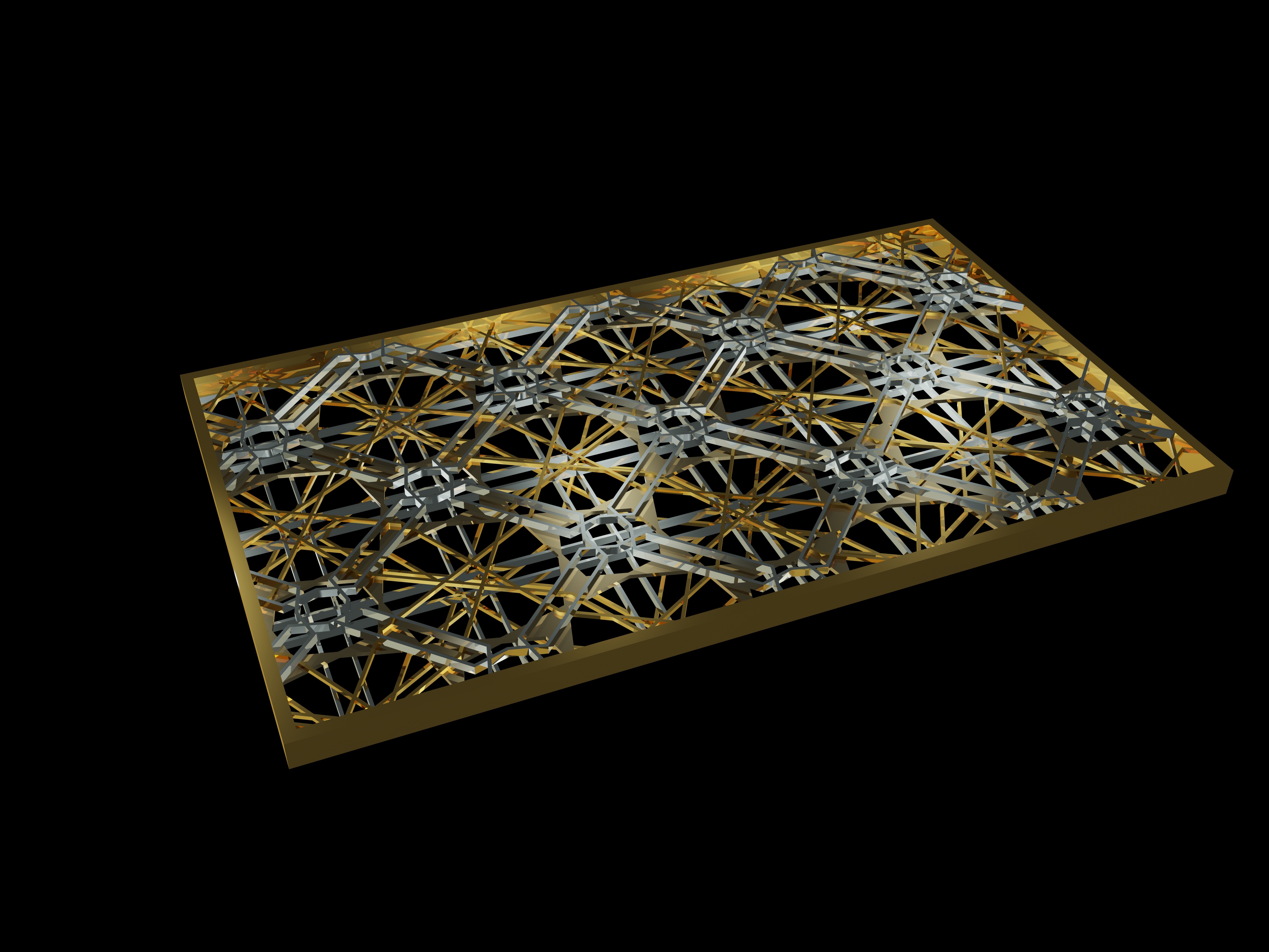 Stainless Steel Metal Laser Cutting Screen For Luxury Hotel Lobby