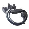 Buy cheap Flat Ribbon Obdii Splitter Cable , Obd2 16 Pin Male To Female Extension Cable from wholesalers