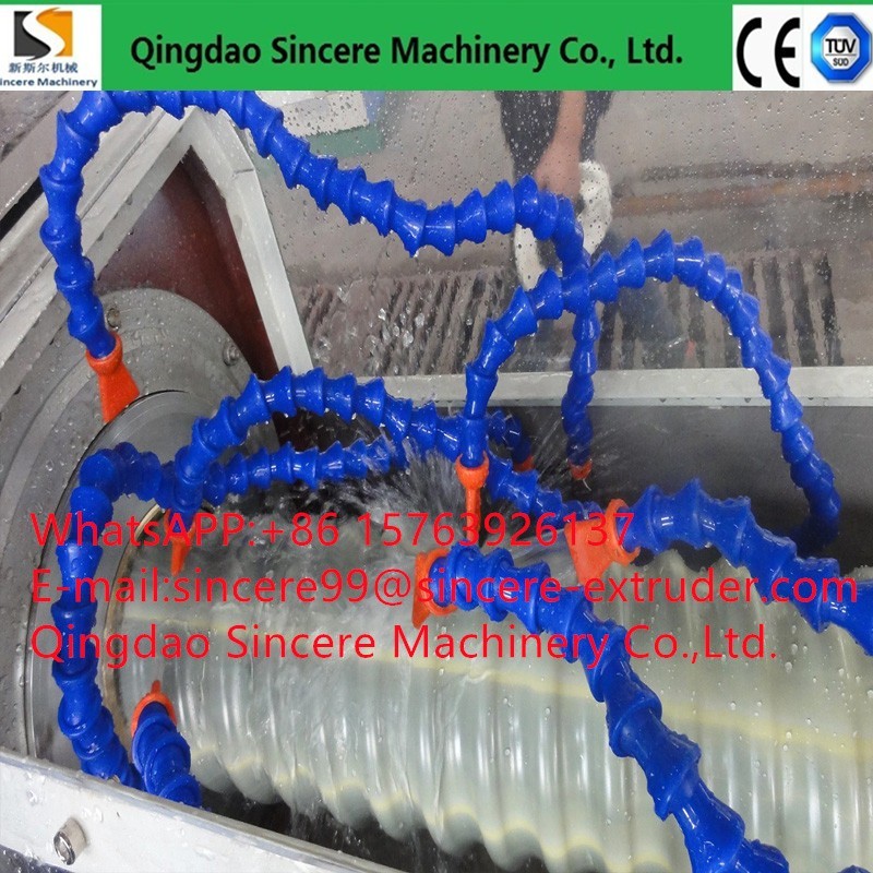 HDPE PVC Carbon Plastic Pipe Extrusion Line Corrugated Conduit Manufacturing Machine