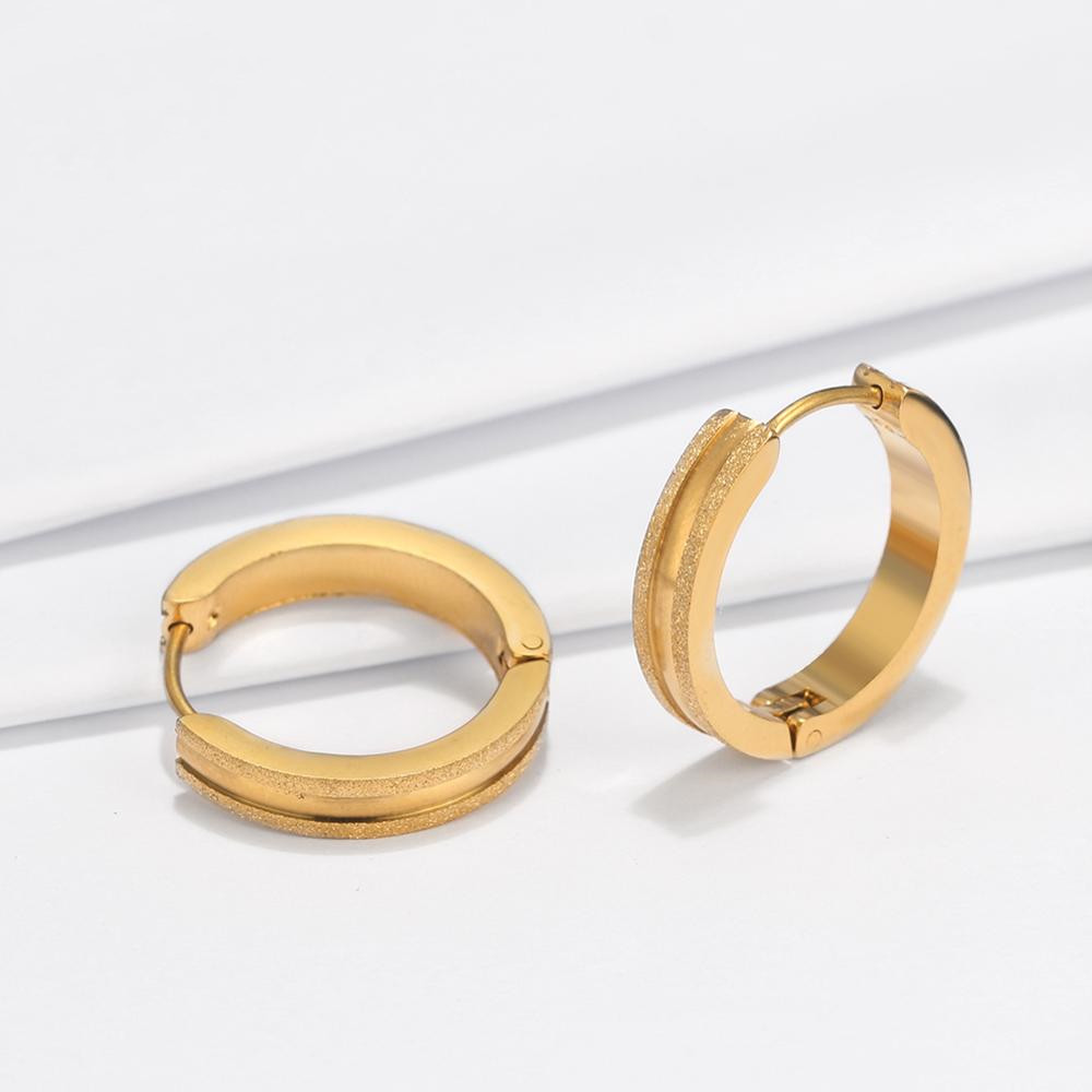 Large Hoop Earrings Designs Jewelry Stainless Steel Earrings 2018 Women