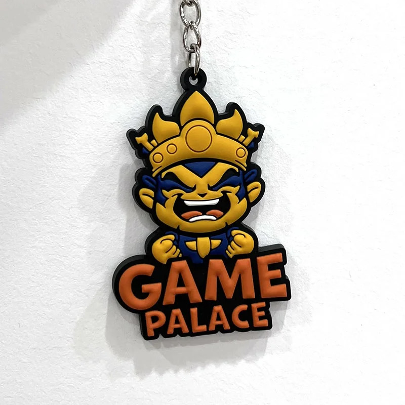 Custom Soft Pvc Silicone Keyring Plastic Pvc Key Holder Chain Logo Keychains