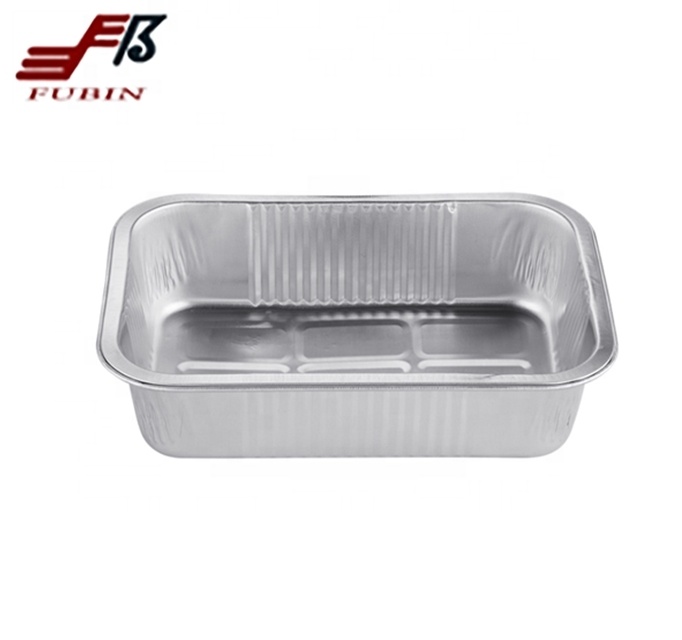 Disposable alu alu foil baked containers food delivery packing foil lid