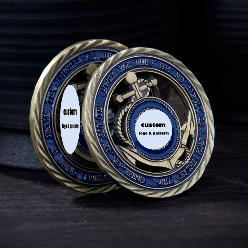 Promotional Souvenir Metal Coin Euro Customized Metal Commemorative Coin Metal Custom Gold Challenge Coin