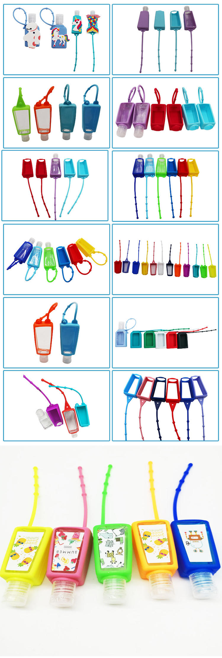 Wearable Empty Travel Silicone Case Hand Sanitizer Bracelet