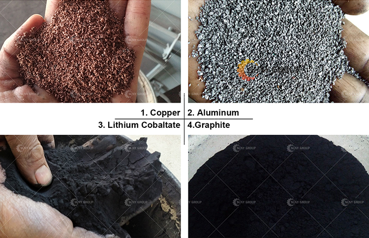 200-3000KG/H Battery Recycling Machine Separate Equipment for Recycling Lithium Batteries