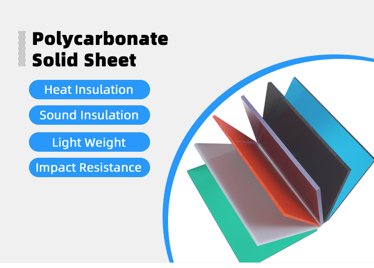 Factory Wholesale Transparent Solid Polycarbonate Sheet Wear Resistant Pc Sheet for Building Material
