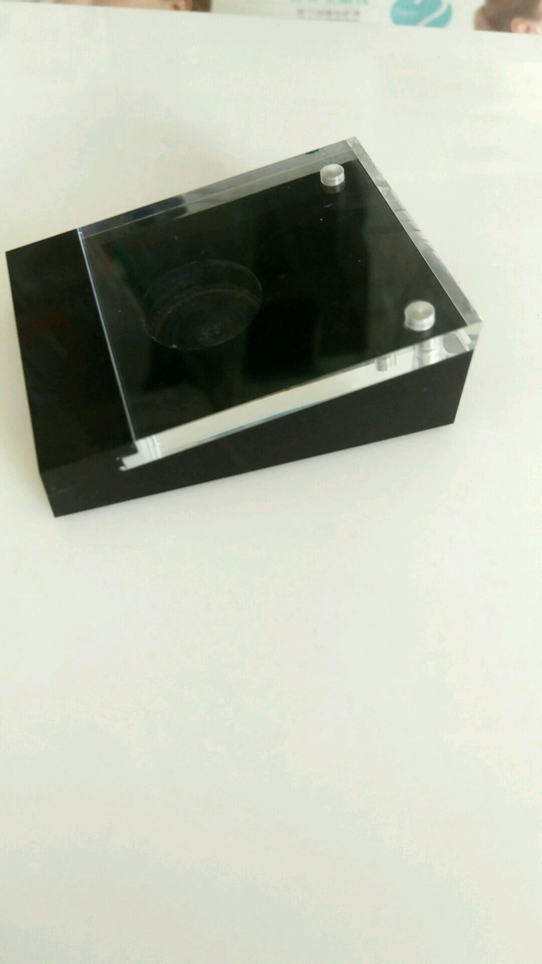 Deluxe Loose Diamond Case/ Gem Black Acrylic Display Box with Magnetic Cover