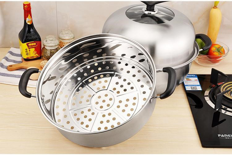 Amazon Top Seller Kitchen Cooking Induction Multi-Layer Stainless Steel Steamer Pot With Bakelite Handle