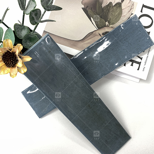 75x300mm Wavy Glossy Glazed Porcelain Subway Tile Restaurant Backsplash Kitchen Bathroom Shower Wall Tile