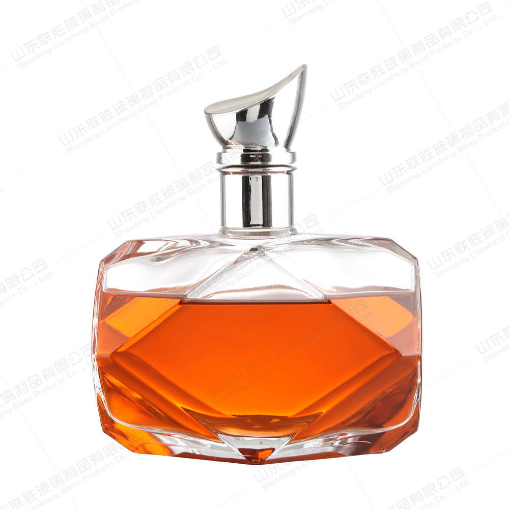 375ml 500ml Vodka Clear Glass Bottle 250ml tequila bottle for Wine Body Material Glass