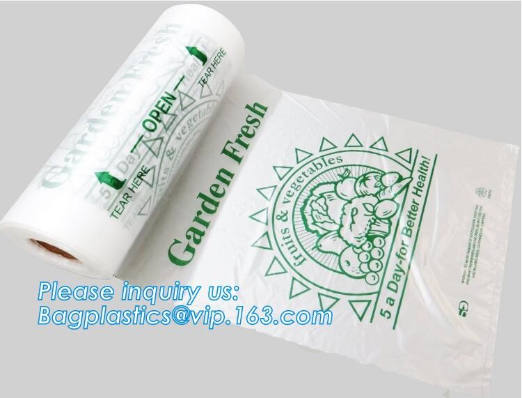 Supermarket Shopping Fresh Fruit Vegetable Packaging Plastic Bag On Roll Polythene Bags, Ldpe Bags, Hdpe Bags, Food Serv