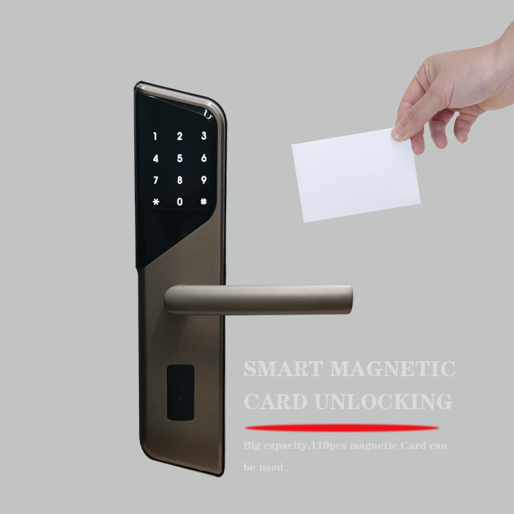 Hotel RFID Smart Door Lock Biometric Aluminum Alloy Material