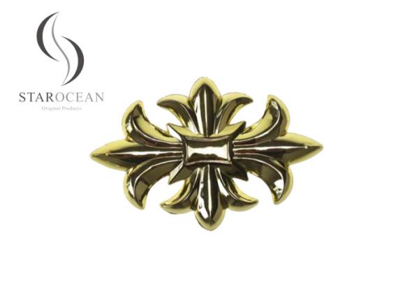 Golden ABS Coffin Accessories Durable Flat Coffin Lid Decoration Factory Price