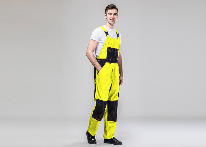 Durable Polycotton Blended Protective Safety Clothing Contrast Jacket Trousers Suit