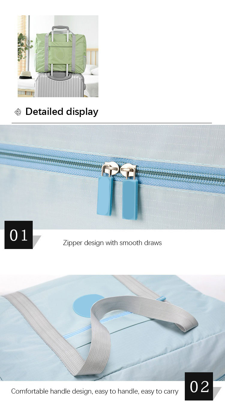 Sympathybag Promotional Cheap Durable Waterproof Nylon Folding Storage Travel Bag Foldable Duffel Bag Large Travel Tote Bag