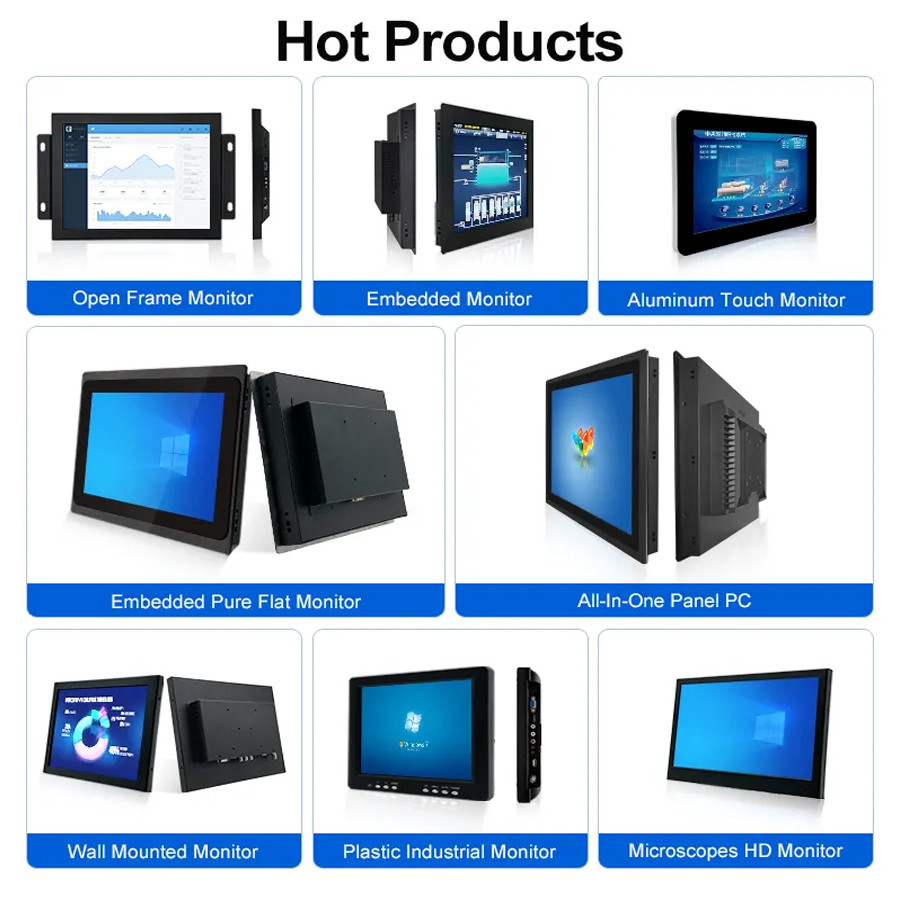 Open Frame Industrial Panel PC , Embedded Touch Monitor 21.5 Inch 21 Inch 22 Inch