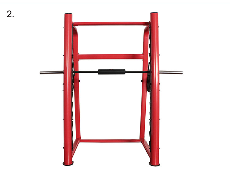 Durable Commercial Grade Gym Equipment , Squat Power Rack Life Fitness Gear Smith Machine