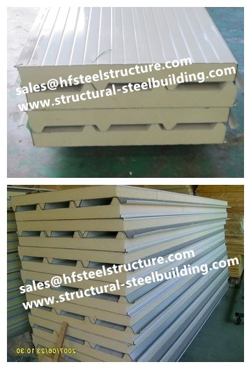 Insulation Material Pu Polyurethane Freezer Room Panels For Cold Storage Width 950mm