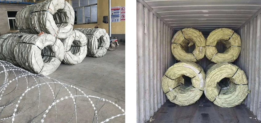 BTO-18 2mm Razor Coil Barbed Wire Coil Fencing 600mm