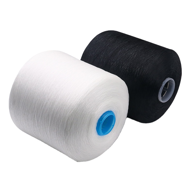 White 1.25kg 40/2 20/3 30/3 100% Spun Polyester Yarn for OEM in Raw White Pattern