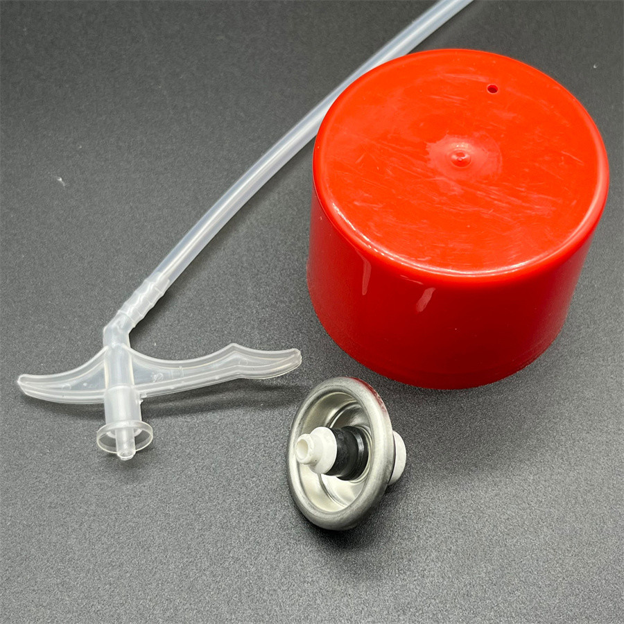 Precision Dispensing Valve with Straw Attachment and Short Stem - Ideal for Targeted Foam Applications