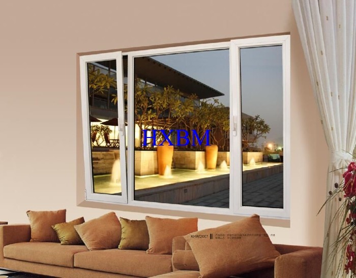 Sound Insulation UPVC Windows And Doors With 19mm Double Hollow Clear Glazing