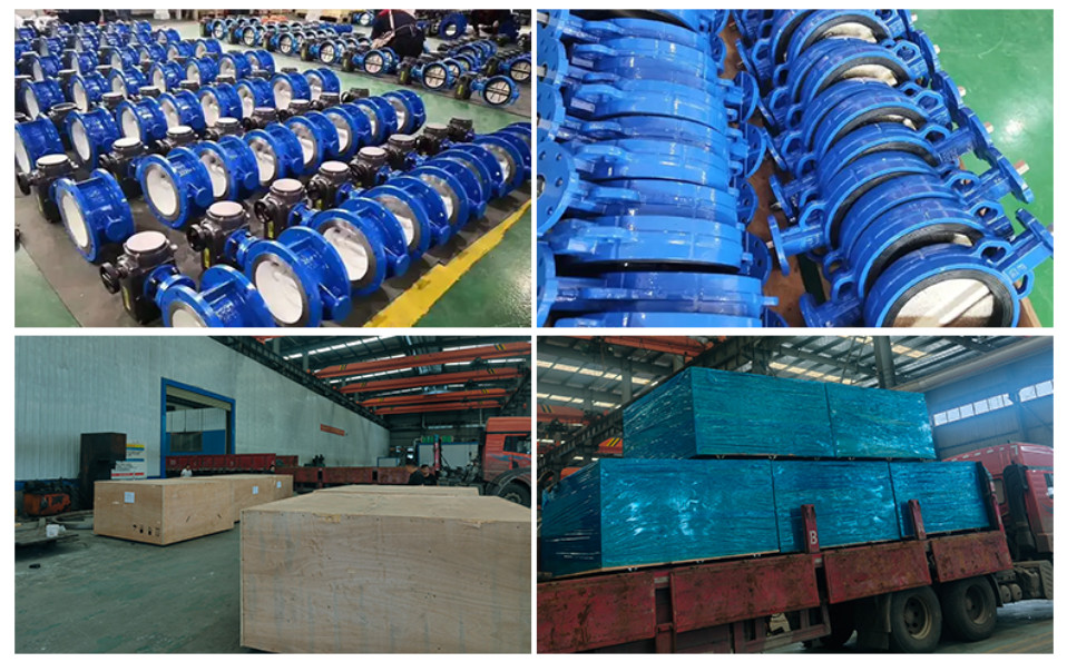 ANSI 150LB Soft Seal Turbine Butterfly Valve Ductile Iron Body
