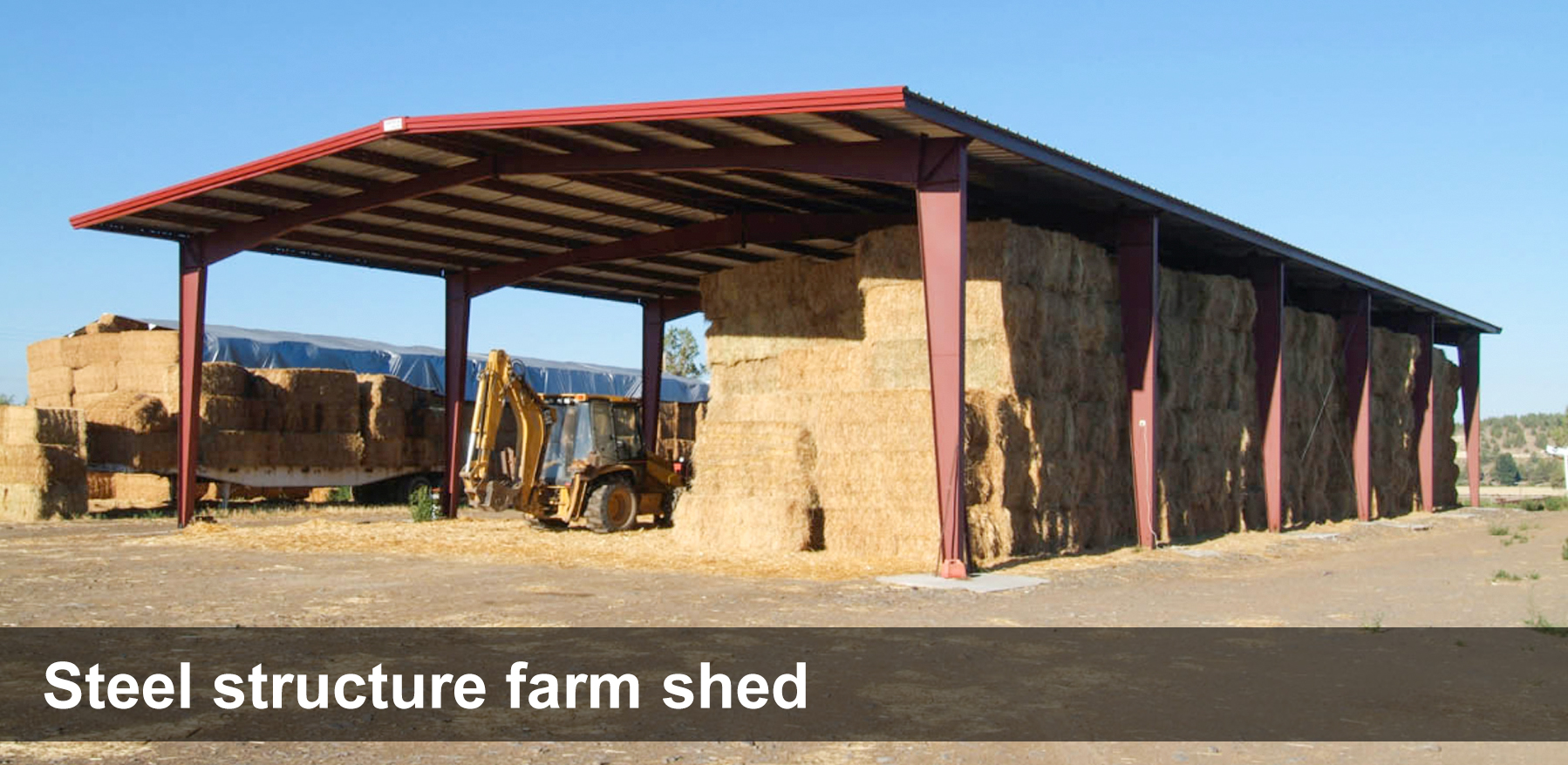 Prefabricated Steel Structure Steel Hay Storage Buildings Warehouse Metal Building