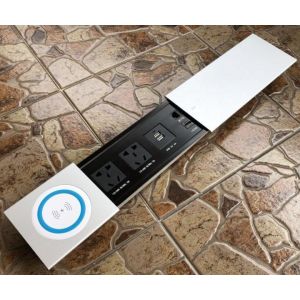 Buy cheap Wireless Charging Multimedia Conference Table Socket / Under Table Power Socket product