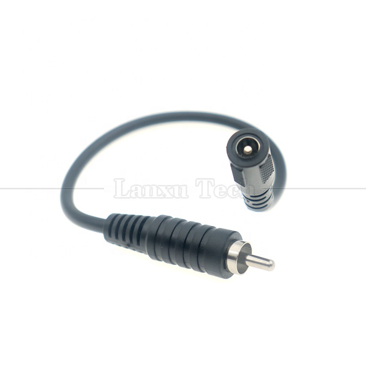 RCA Male to DC 5.5x2.5mm 5.5x2.1mm Female Plug Barrel Jack 12V DC Pedal Power Cable