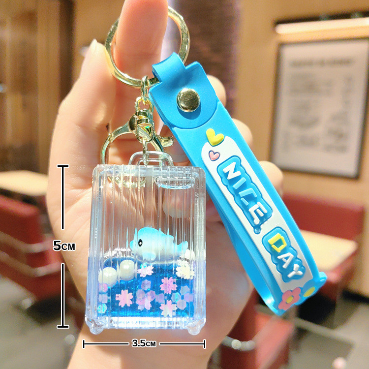 Car Keychain Silicone Round Key Ring Bracelet With Metal Key Holder Wristlet Keychains For Women And Girls