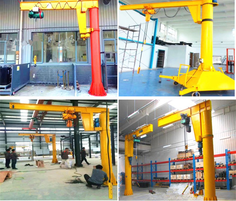 180 Degree Rotating 2.5T Swing Jib Crane Lifting Speed 5.6m/Min CE Certificate