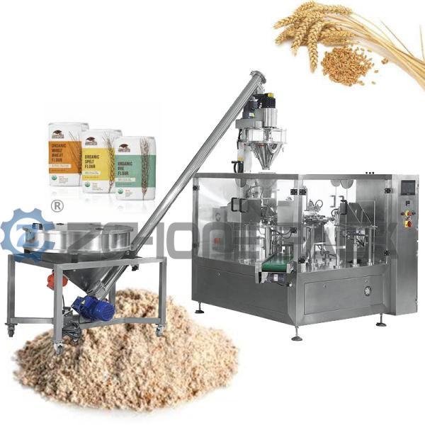 Automatic Powder And Flour Packing Machine Eight Station Powder Packaging