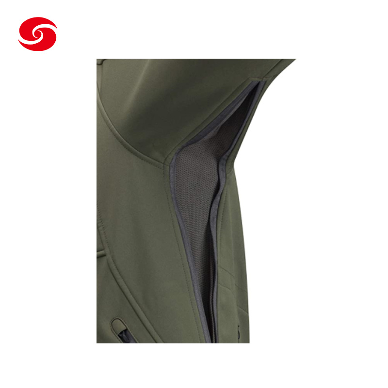 Men′ S Army Military Tactical Jacket Army Green Waterproof Hoody Hiking Camping Softshell Jacket