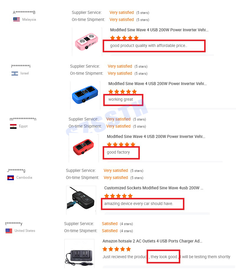 200 Watt Power Inverter Car Adapter Electric Power Inverter For Truck Multifunction