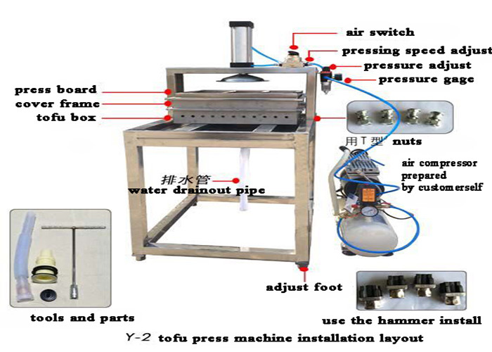 home use manual tofu machine/tofu presser/panner forming machine