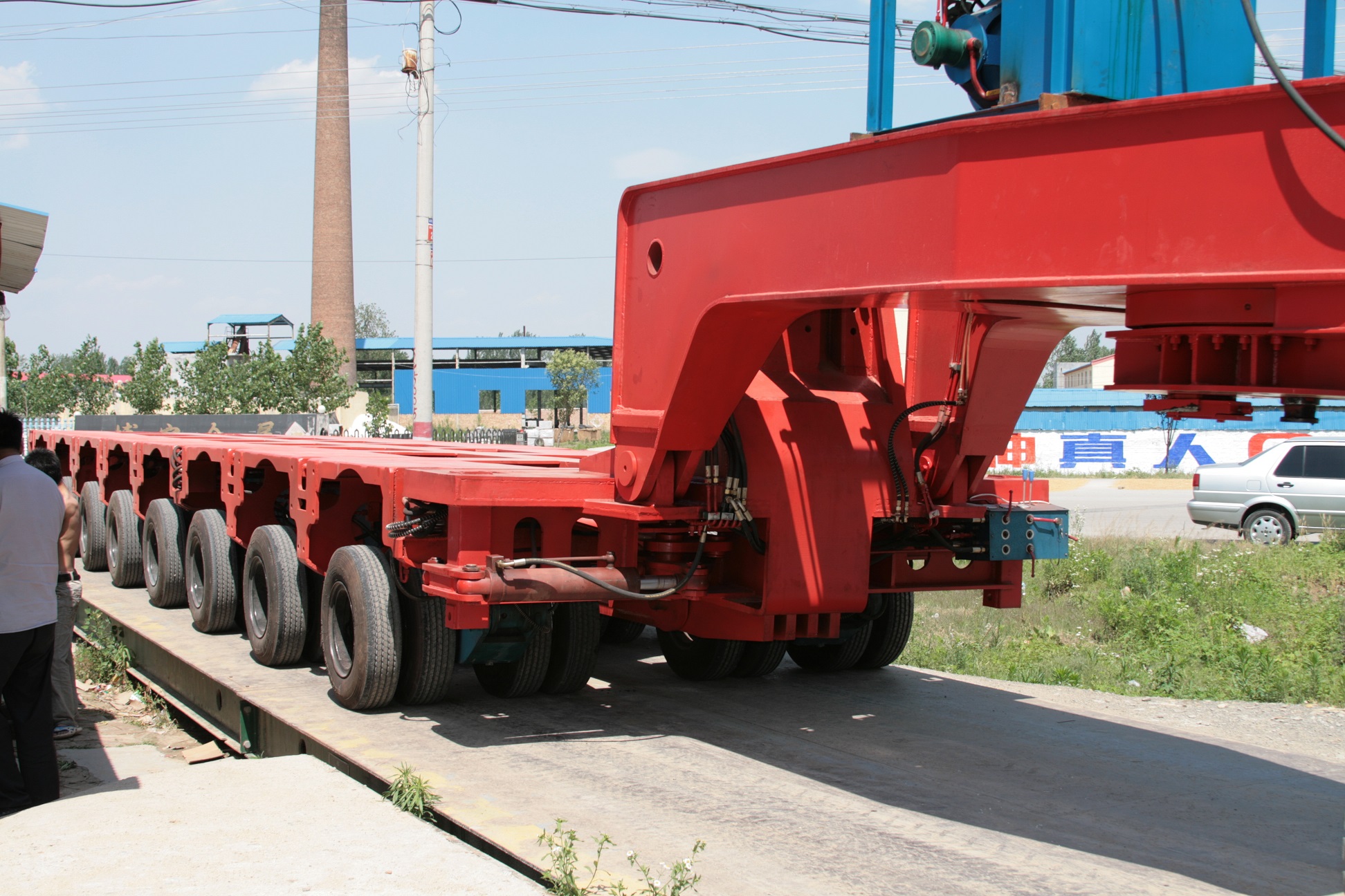 As Customer's Requirement Goldhofer Hydraulic Modular Trailer with 9 Hydraulic Axis