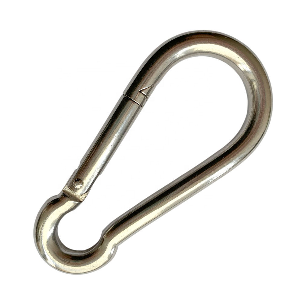 Electrolytic Treatment Technology Stainless Steel DIN5299C Carabiner Snap Spring Hook