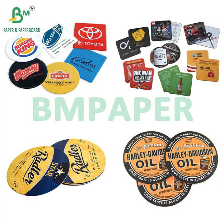 0.7MM 1.2MM High Bulk Eco Drinking Absorbent Paper For Coasters