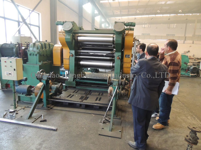 Fabric Rubber PVC Film Conveyor Belt Calender Machinery 360*1120mm