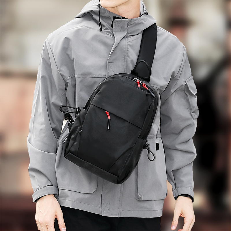 Outdoor Travel Multifunctional Men's Chest Bag Small Waterproof Sling Bags Single Shoulder Crossbody Bag for Men