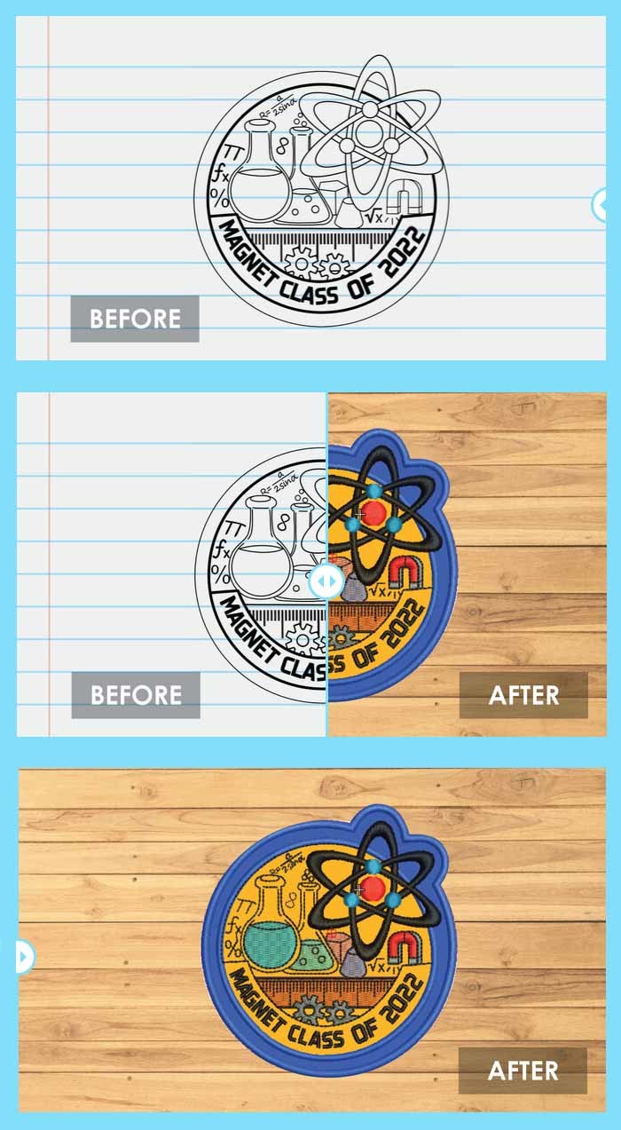 Applique Sew On Embroidered Biker Patches For Leather Jacket Hats