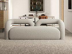 Nordic Single Living Room Sofa Minimalist Straight Row 260*80cm