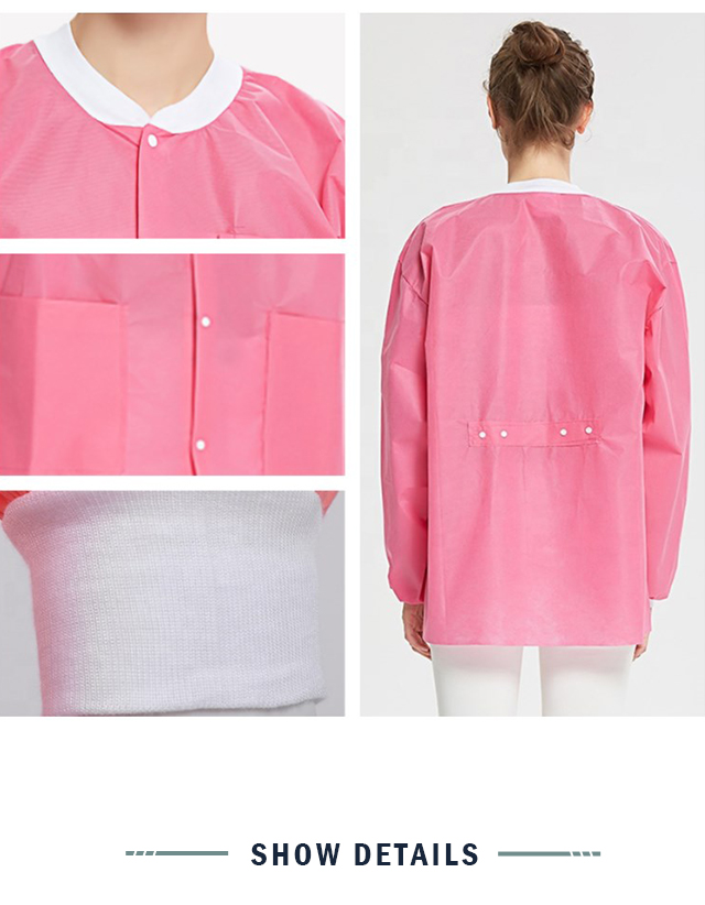 High Quality Laboratory Chemical Medical Uniforms Nurse Fashion Hospital Disposable Lab Jackets