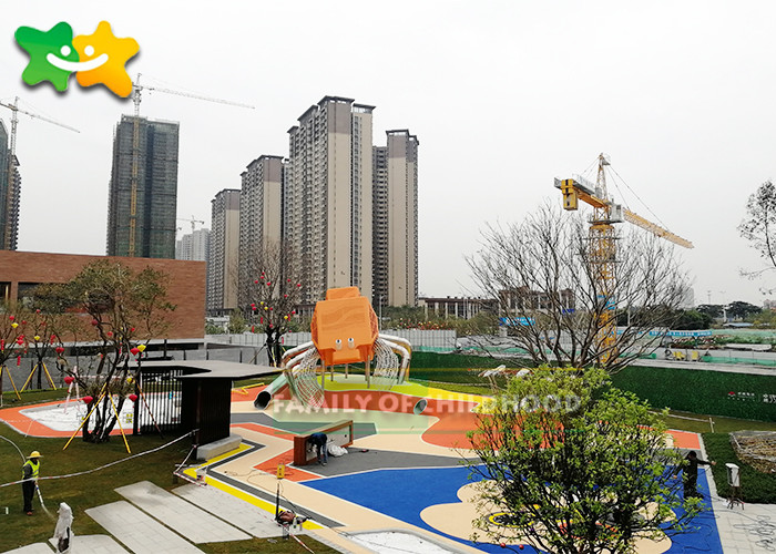 Hermit Crab Outdoor Play Structures Fiberglass Material UV Resistance For Public Places