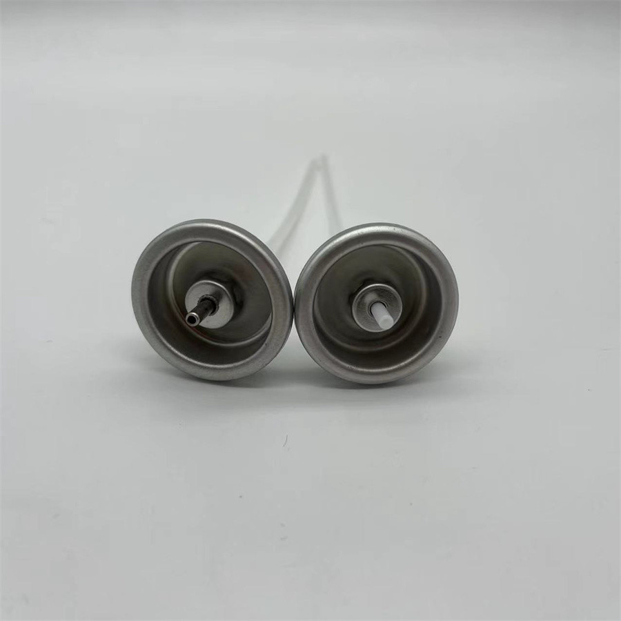 Button Actuator Aluminum Aerosol Valve with Mist Spray Pattern in 50-200mcl Rates
