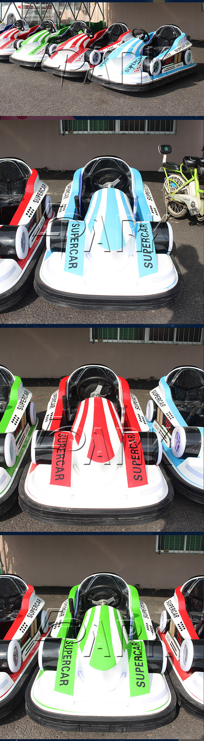 Supermarket Electric Drifting Bumper Car With Adjustable Seat Belt